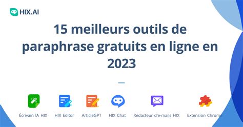 Outil gratuit de paraphrase AI .